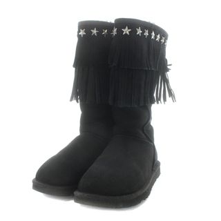 アグ オーストラリア JIMMY CHOO ムートンブーツ 23cm 黒(ブーツ)