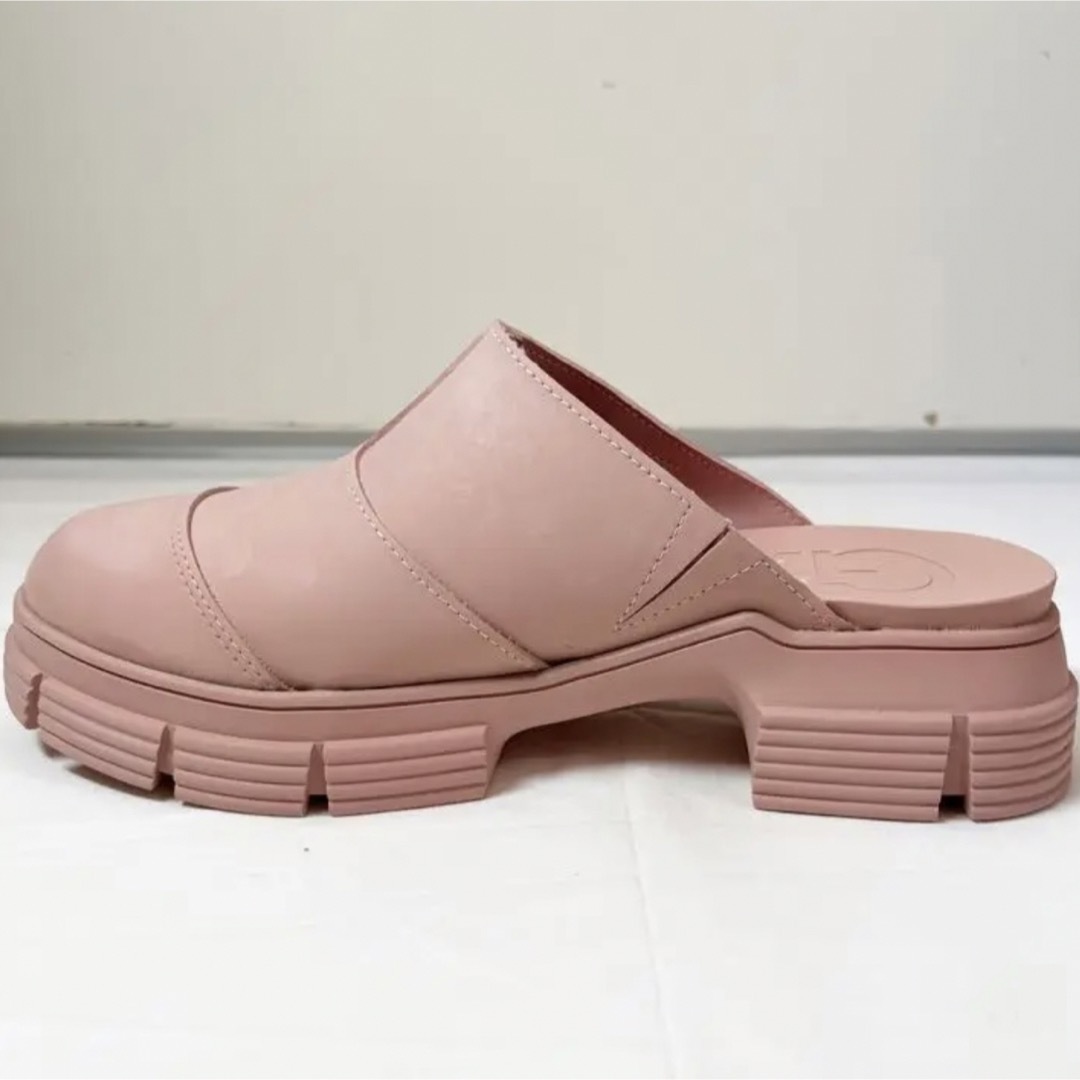 GANNI ガニー ラバーミュール サボサンダル ピンク 24.5-25cm-