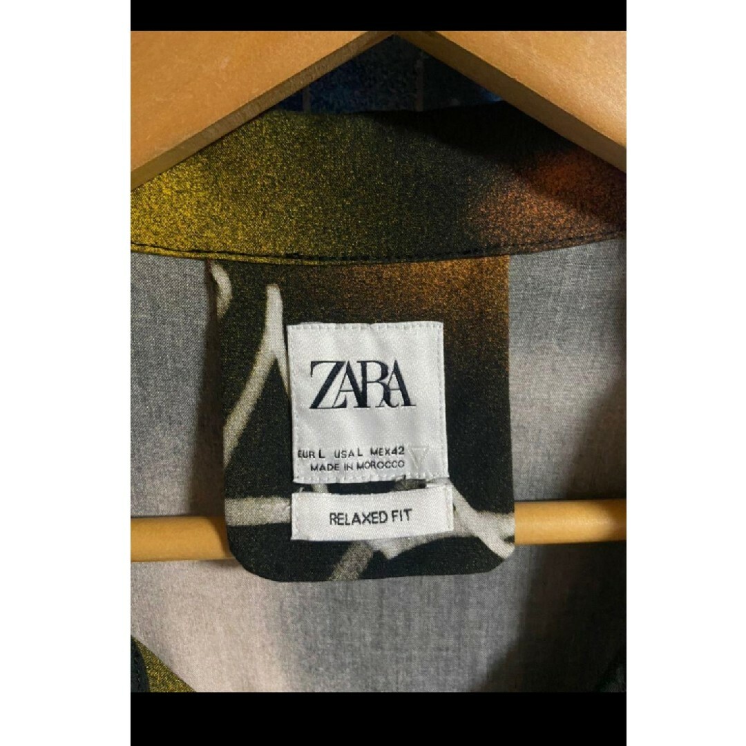 【Lサイズ スプレーペイント】完売レア ZARA オープンカラーシャツ  APC メンズのトップス(シャツ)の商品写真