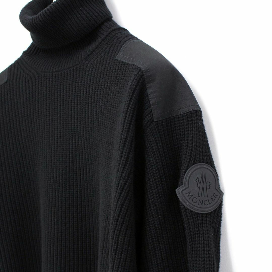 11 MONCLER ブラック ハイネック ニット セーター size S