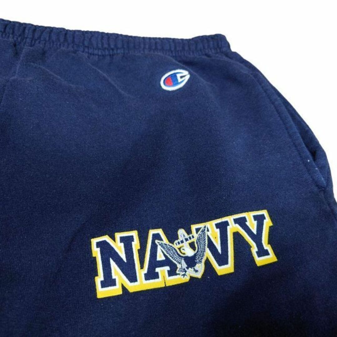 Champion NAVY ビッグプリント スウェットパンツ セットアップ可能