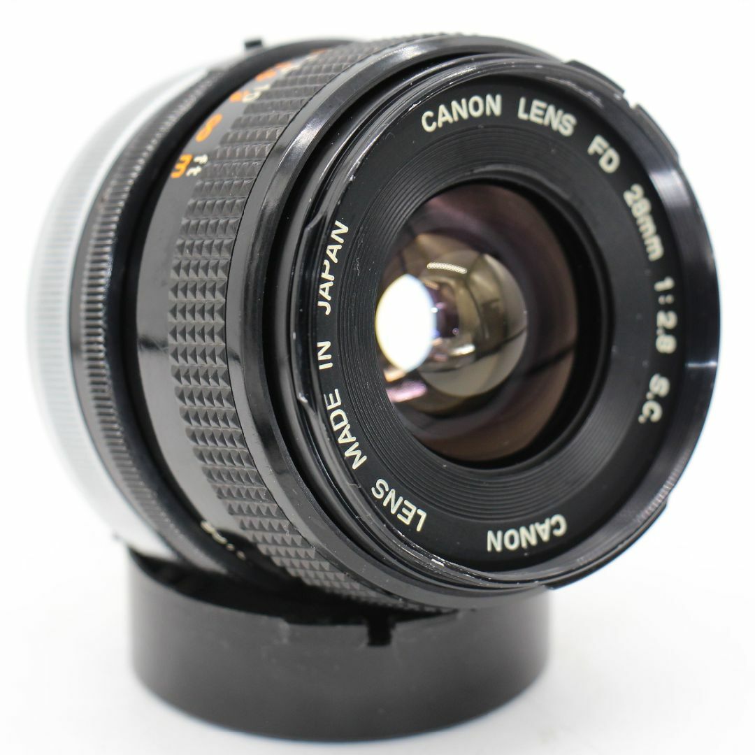 フード付きCanon NEW FD 24mm F2 希少レンズ