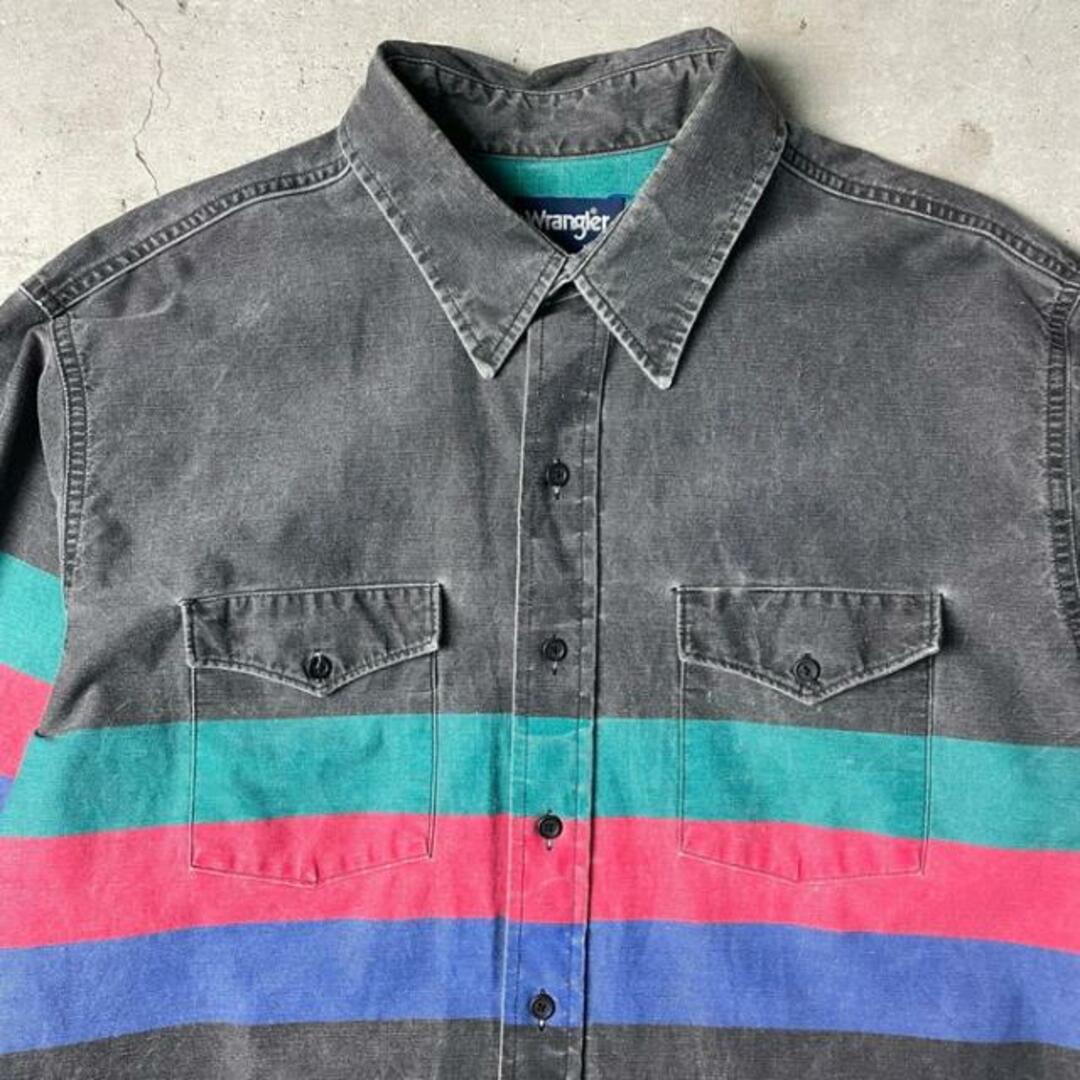 ★90s★Wrangler★ラングラー★長袖シャツ★ワークシャツ★切替