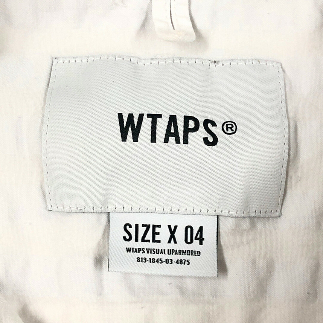 WTAPS ダブルタップス 22SS BD SS COPO. SUCKER. COOLMAX コールマックス 半袖シャツ ホワイト サイズ4 正規品 / B4158