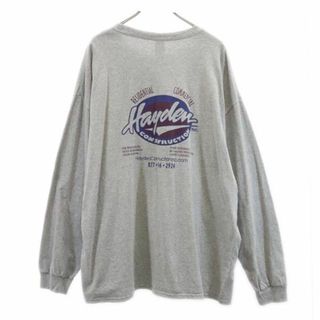 GILDAN - ギルダン バックプリント 長袖 Tシャツ 3XL グレー系 GILDAN ...