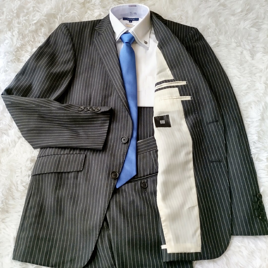 SUIT SELECT Lsize相当 ウール90% 超美品