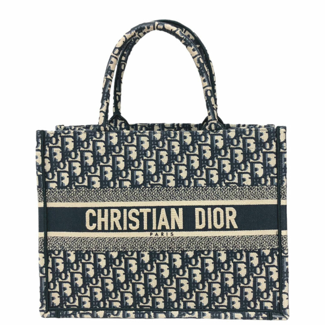 クリスチャン・ディオール Christian Dior ブックトート ミディアム M1296ZRIW ネイビー×ベージュ キャンバス レディース トートバッグ