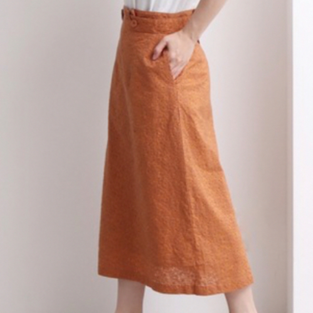 新品未使用　bulle de savon  りすの森刺繍　総刺繍　スカート