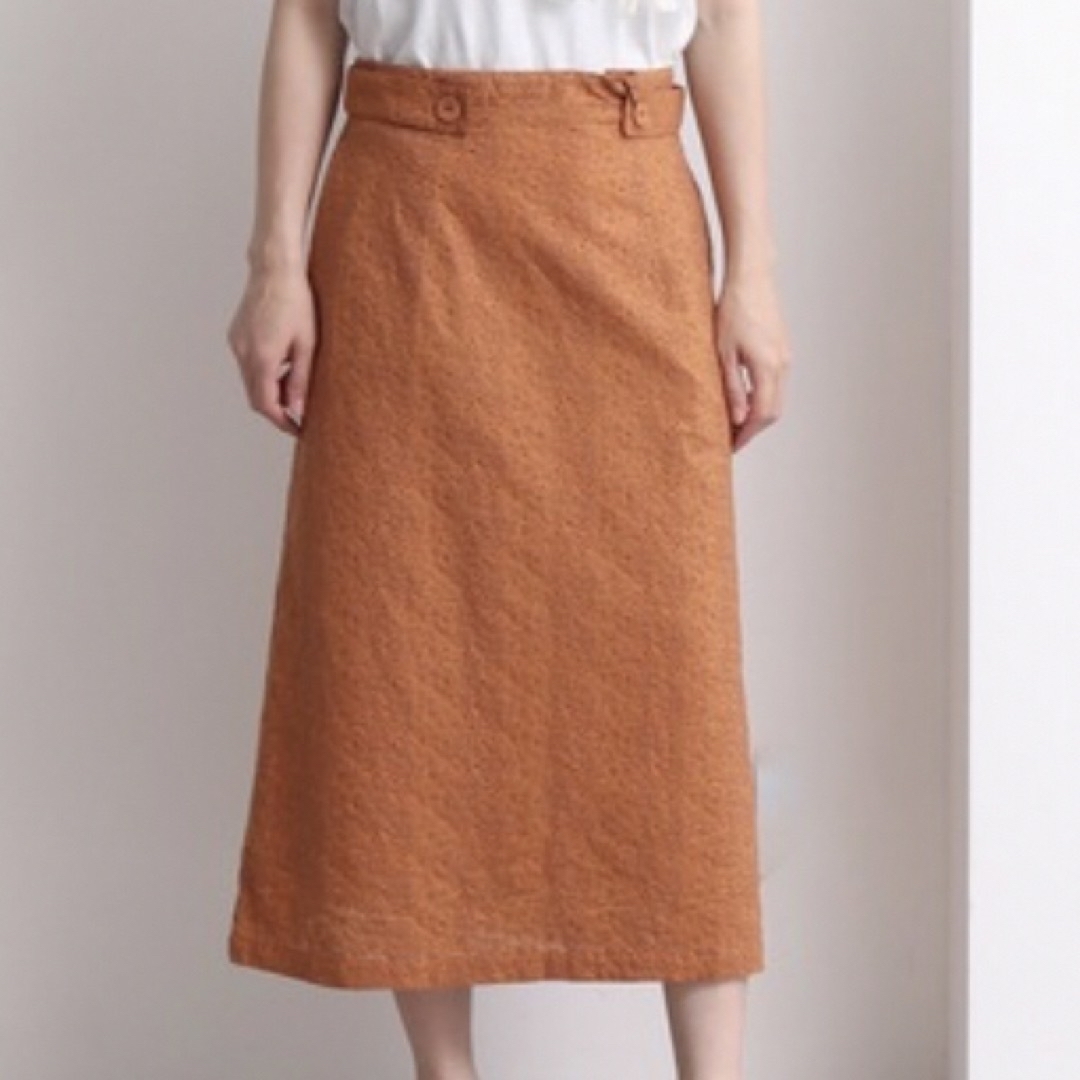 新品未使用　bulle de savon りすの森刺繍　総刺繍　スカート