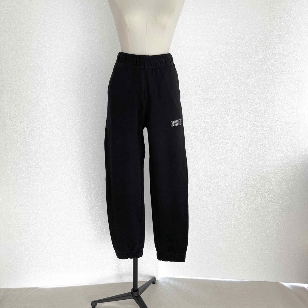 GANNI ガニー ロゴ入り スウェットパンツ ブラック Sサイズの通販 by