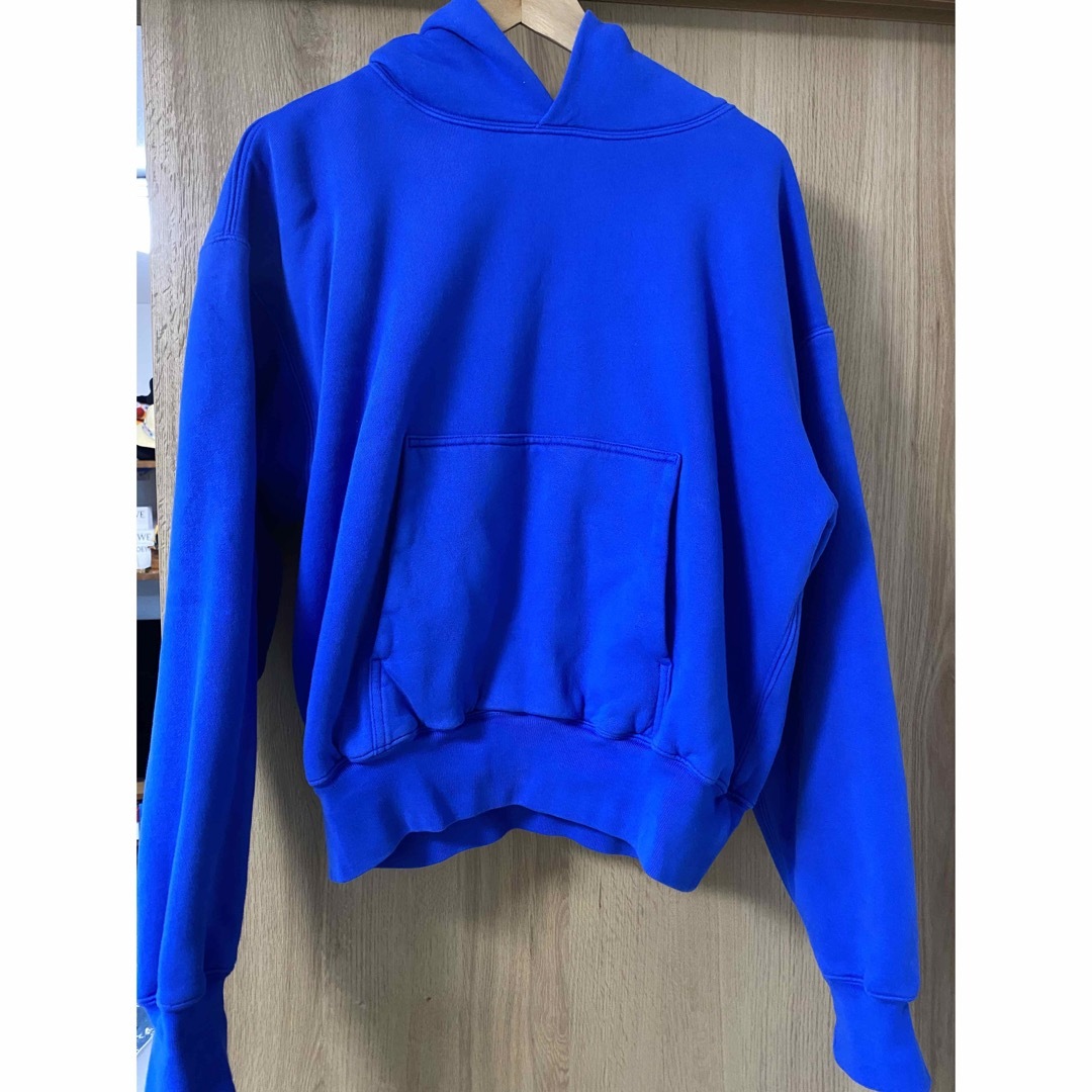 yeezy gap perfect hoodie blue サイズM | フリマアプリ ラクマ