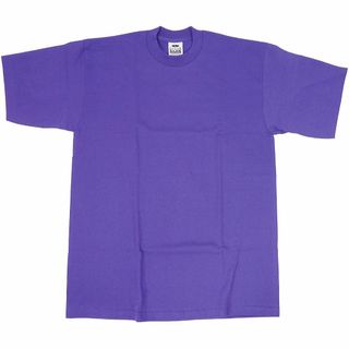 プロクラブ(PRO CLUB)のプロクラブ クルーネック 半袖 ヘビーウェイト 無地 Tシャツ パープル L(Tシャツ/カットソー(半袖/袖なし))