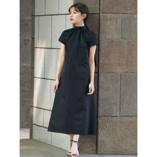 アニュアンス(ánuans)のL'Or Back-tie Taffeta Dress かじまり(ロングワンピース/マキシワンピース)