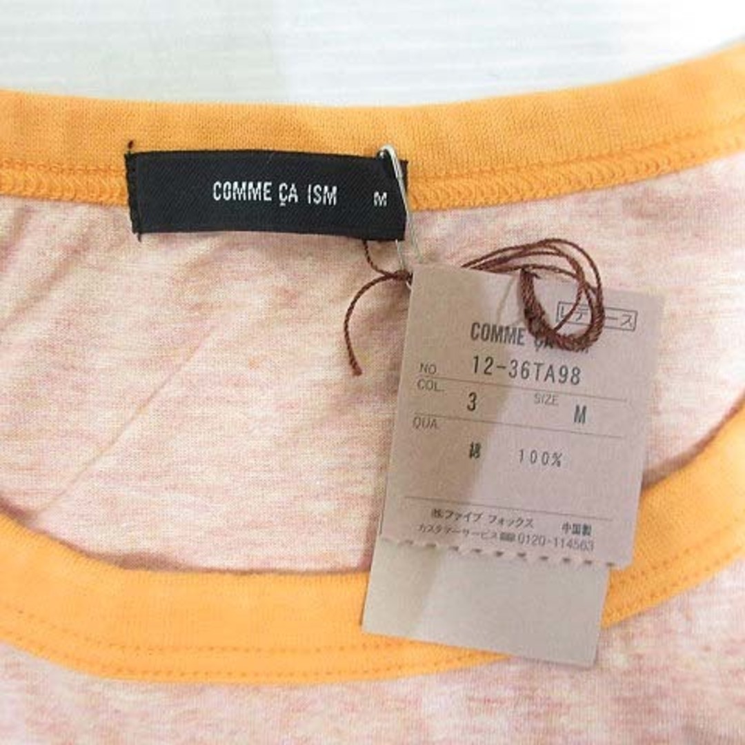 COMME CA ISM(コムサイズム)のコムサイズム COMME CA ISM 半袖 Tシャツ M オレンジ タグ付き レディースのトップス(Tシャツ(半袖/袖なし))の商品写真