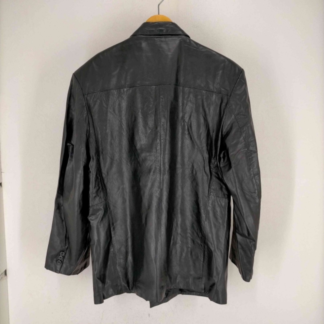 USED古着(ユーズドフルギ) ダブルボタン カウレザージャケット メンズ
