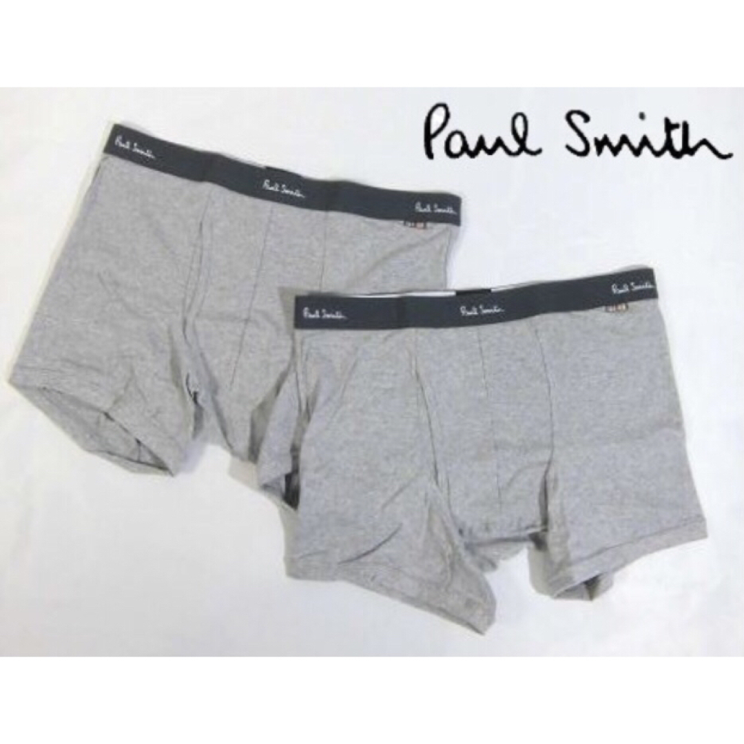 Paul Smith(ポールスミス)の【ポールスミス/Paul Smith】レギュラーボクサーパンツ・LL・グレー×2 メンズのアンダーウェア(ボクサーパンツ)の商品写真