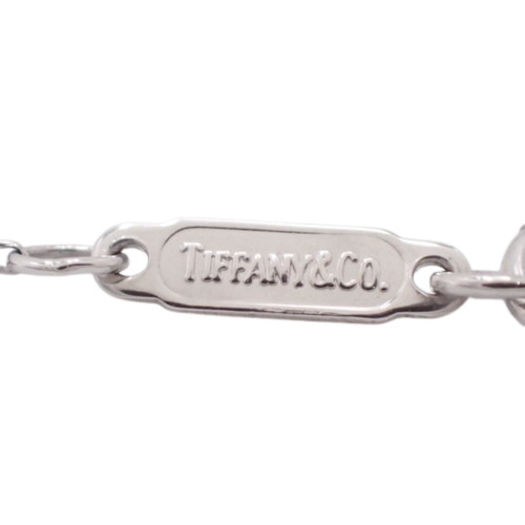 （美品）ティファニー TIFFANY オーバルキー ダイヤ ペンダント  ネックレス PT950×ダイヤ 8532ブランドティファニー