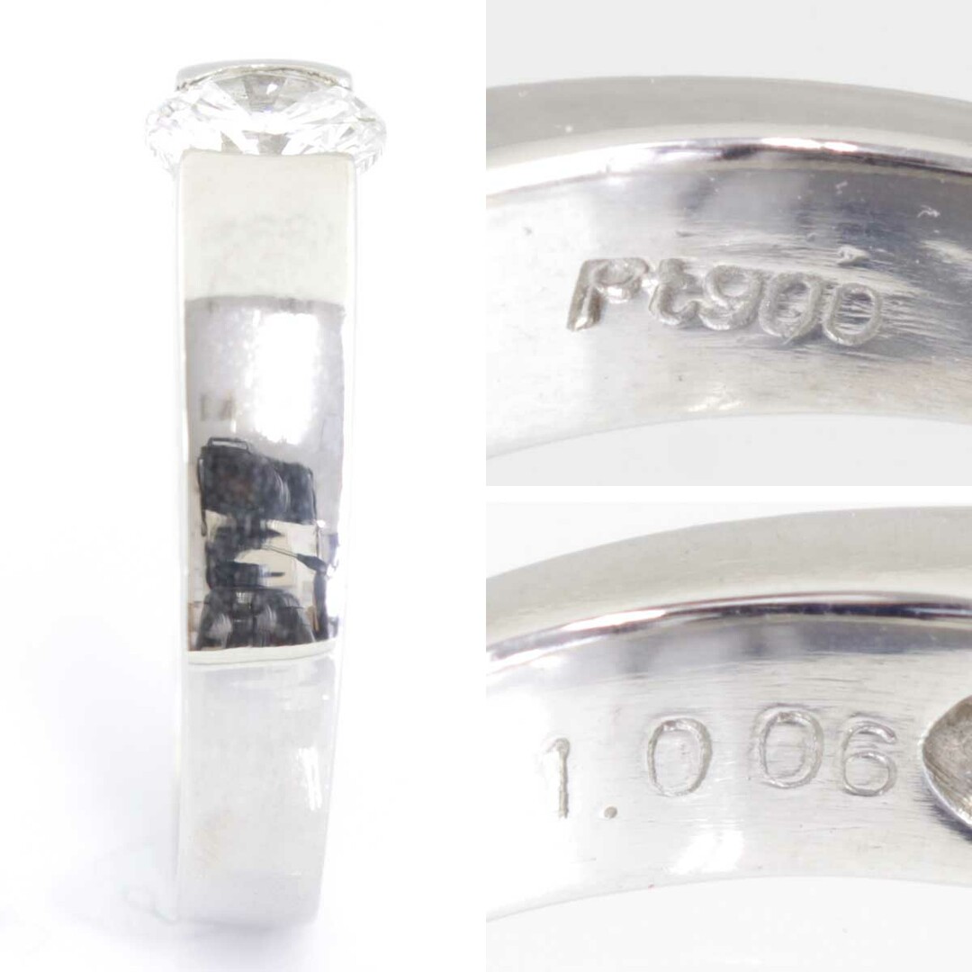 美品『USED』 Pt900 リング・指輪 ダイヤモンド 1.006ct 9.4g 13号【中古】 レディースのアクセサリー(リング(指輪))の商品写真