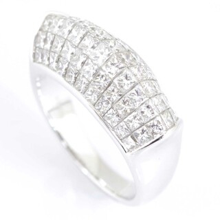 美品『USED』 K18 リング・指輪 ダイヤモンド 3.01ct 7.4g 11号 ホワイトゴールド【中古】(リング(指輪))