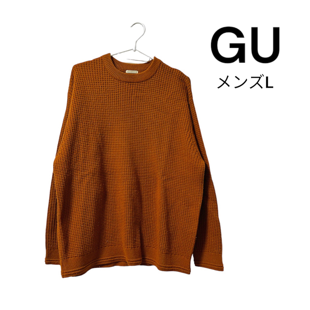 GU - ⚪︎GU ワッフルクルーネックセーターの通販 by lian shop