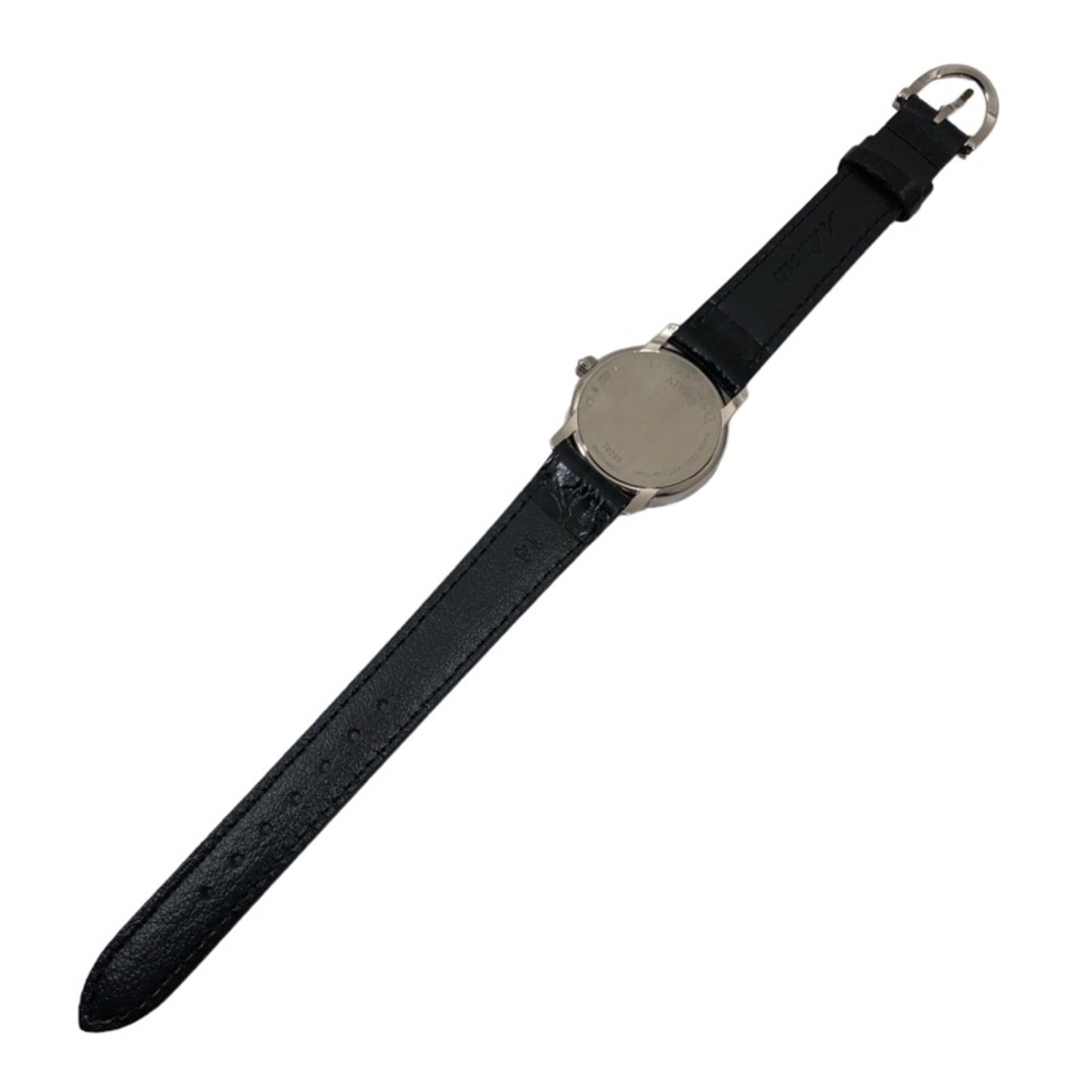 ティファニー TIFFANY＆CO アトラス カクテル ラウンド Z1900.10.40E10A40B ブラック文字盤 K18WG/レザーストラップ(社外) レディース 腕時計