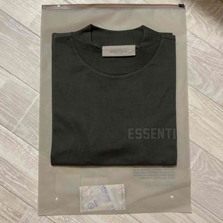 ESSENTIALS エッセンシャルズ ロゴ ラバーバッチ モックネック 長袖Ｔシャツ 黒 サイズM 正規品 / B4445