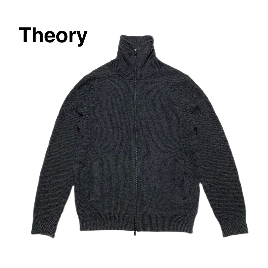 ☆美品 セオリー Theory ダブルジップ ドライバーズ ニット セーター L