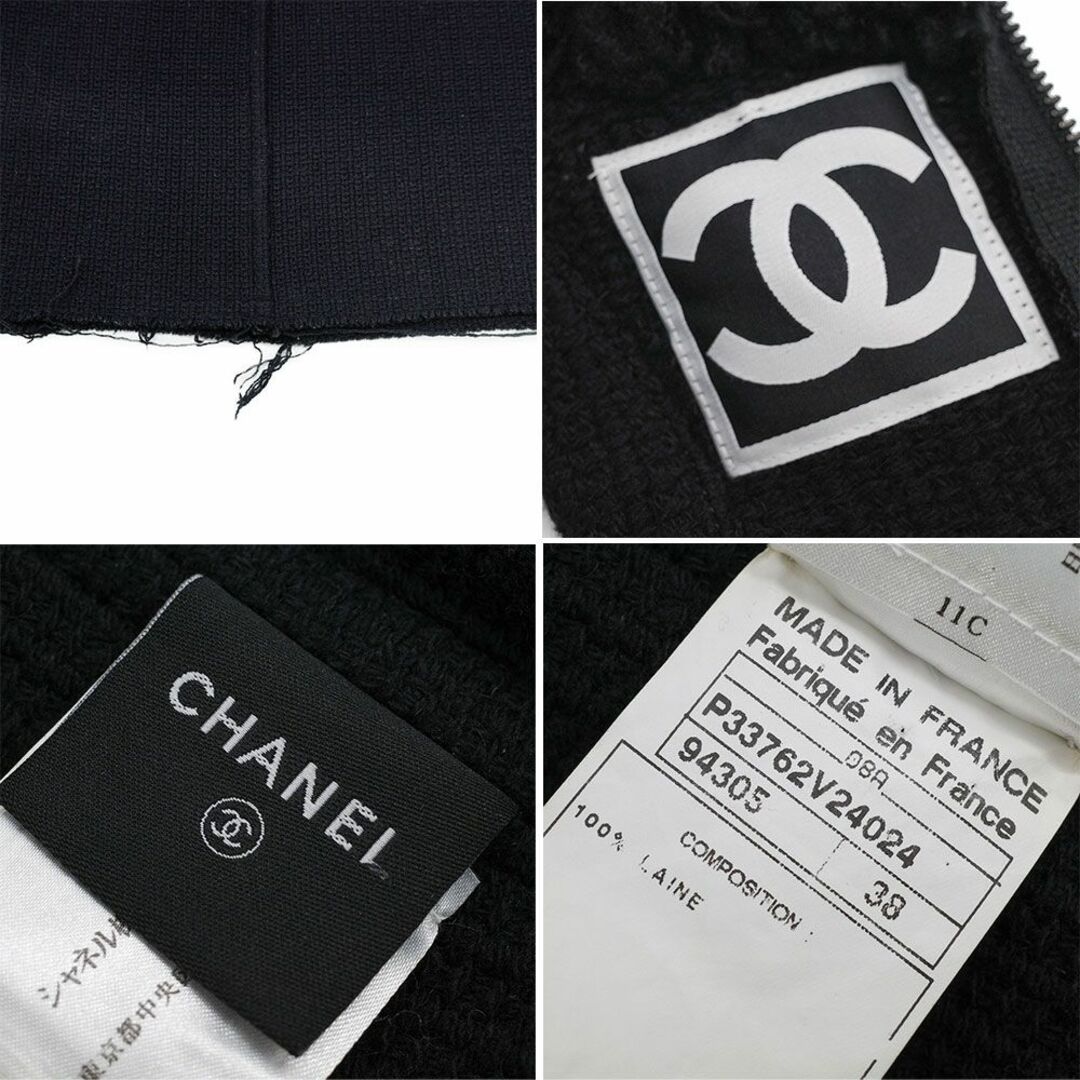 CHANEL(シャネル)の美品 シャネル スポーツライン ワンピース ノースリーブ P33762 ブラック レディースのワンピース(ミニワンピース)の商品写真