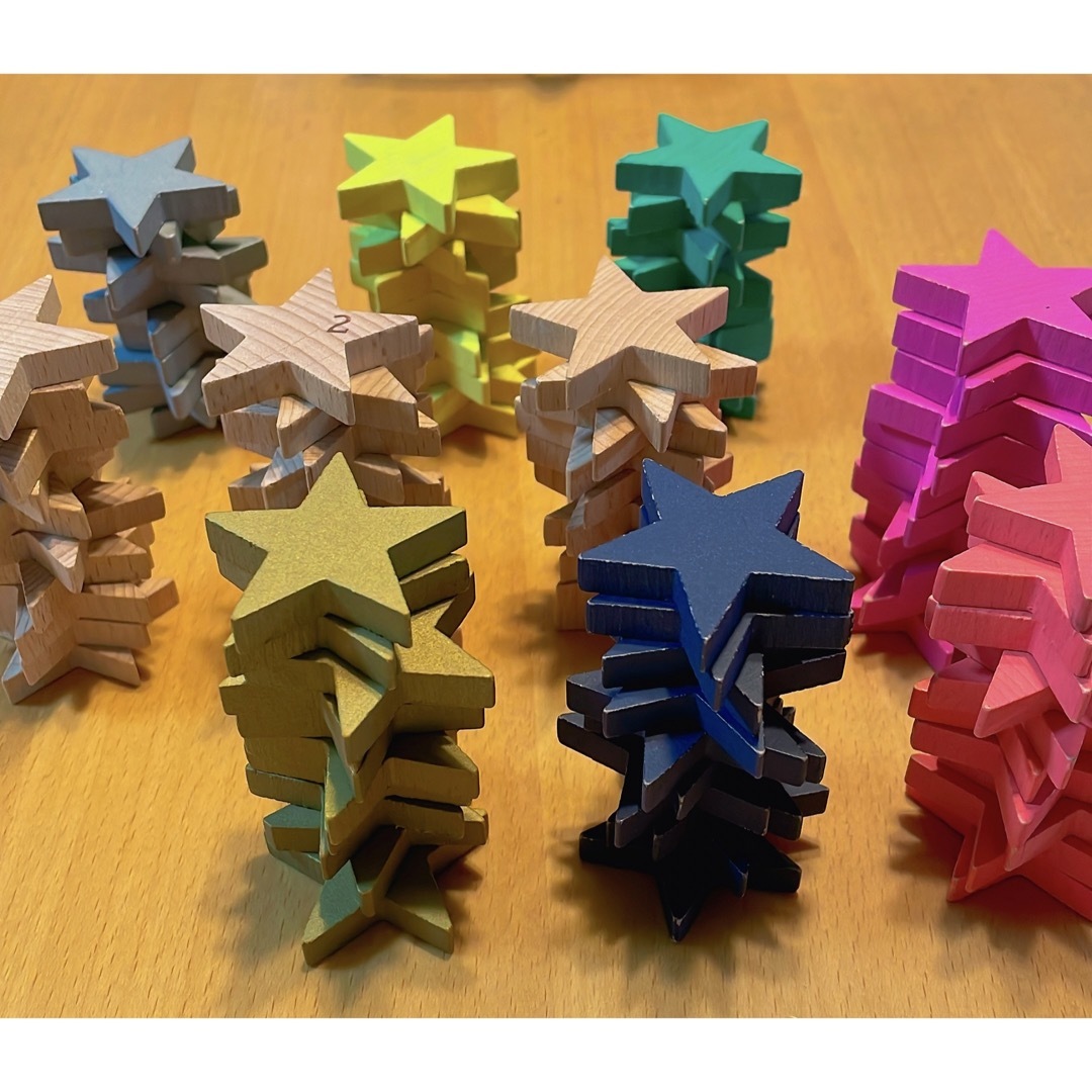 kiko+tanabata 積木 知育玩具 木のおもちゃ ドミノ キッズ/ベビー/マタニティのおもちゃ(積み木/ブロック)の商品写真