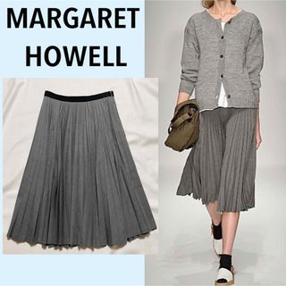 美品　マーガレットハウエル　MARGARET HOWELL プリーツスカート