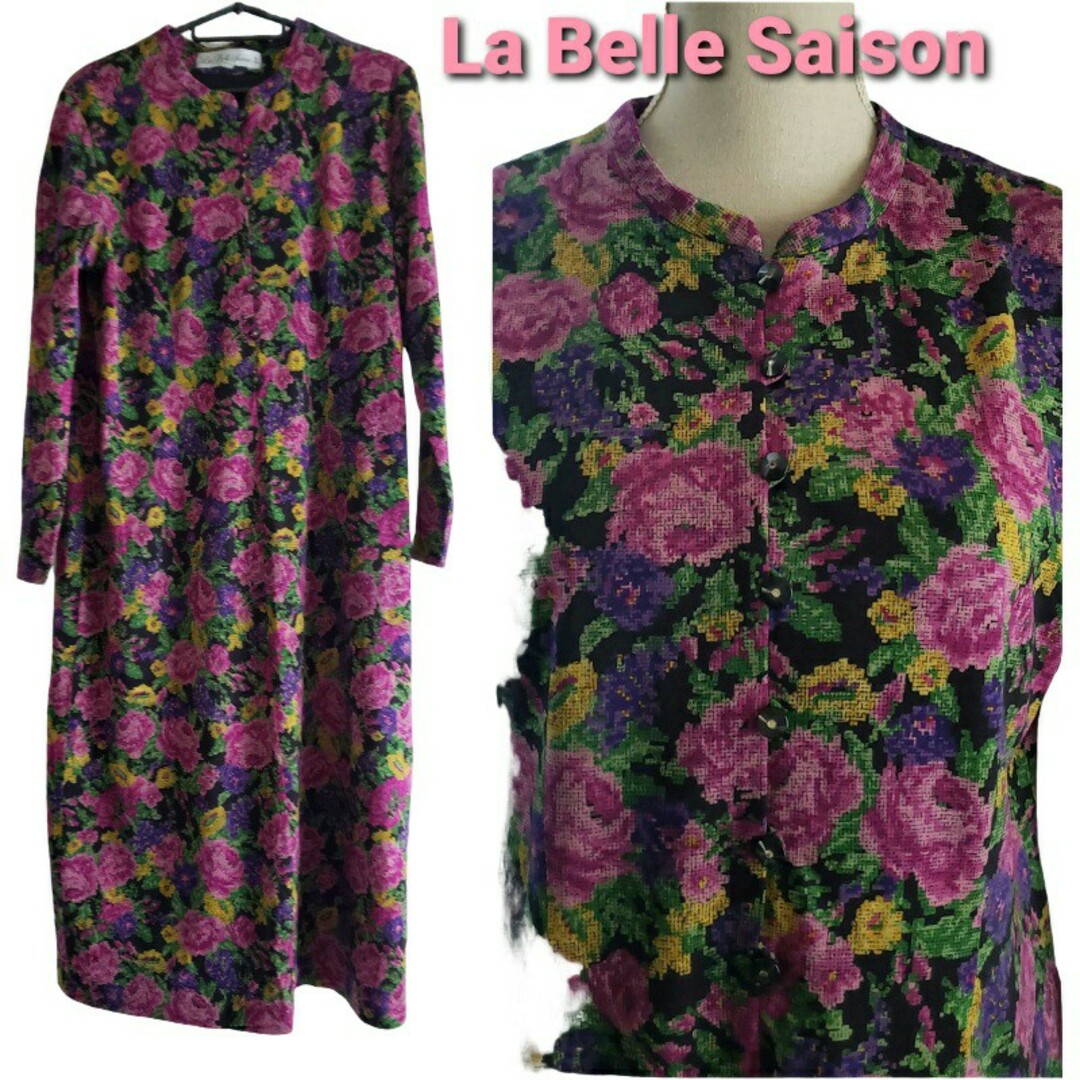 blanche etoile(ブランエトワール)の大変美品　La Belle Saison ETOILE 素敵なウールワンピース レディースのワンピース(ひざ丈ワンピース)の商品写真