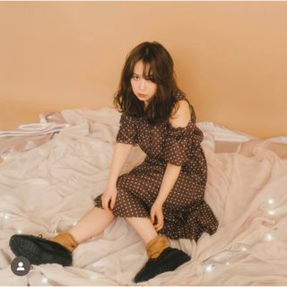 バブルス(Bubbles)のBUBBLES ×平松可奈子 コラボ ドットワンピース(ロングワンピース/マキシワンピース)