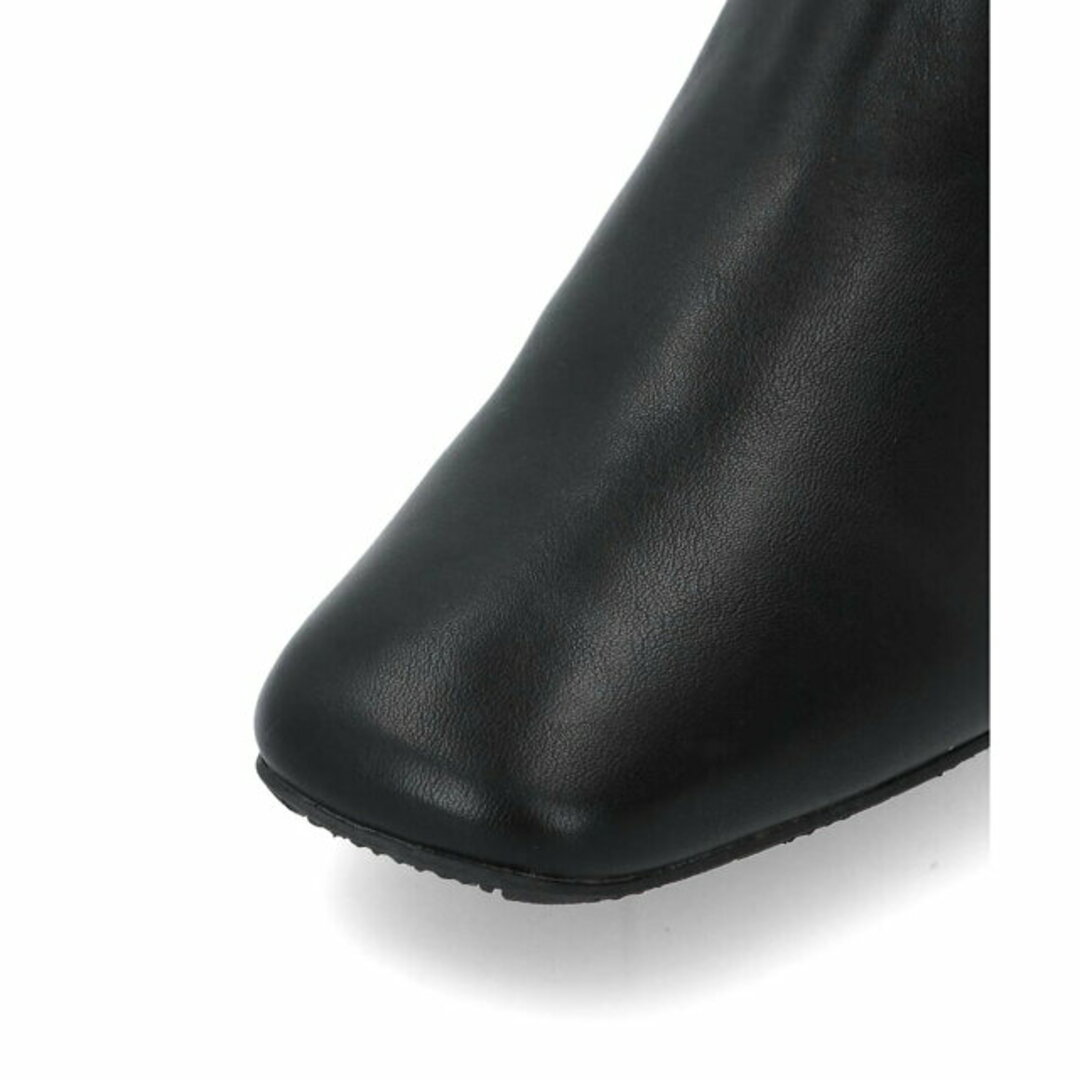 JELLY BEANS(ジェリービーンズ)の【黒】ファスナーチャーム付きショートブーツ/204-22915 レディースの靴/シューズ(ブーツ)の商品写真