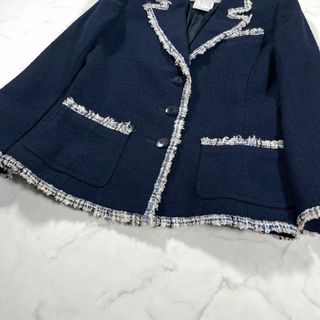 René - 【極美品】Rene ルネ ミックスツイード テーラードジャケット