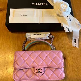 シャネル CHANEL バッグ カンボン レディース ブランド ハンドバッグ ラムスキン ベージュ ブラック シルバー金具 手提げ おしゃれ おでかけ