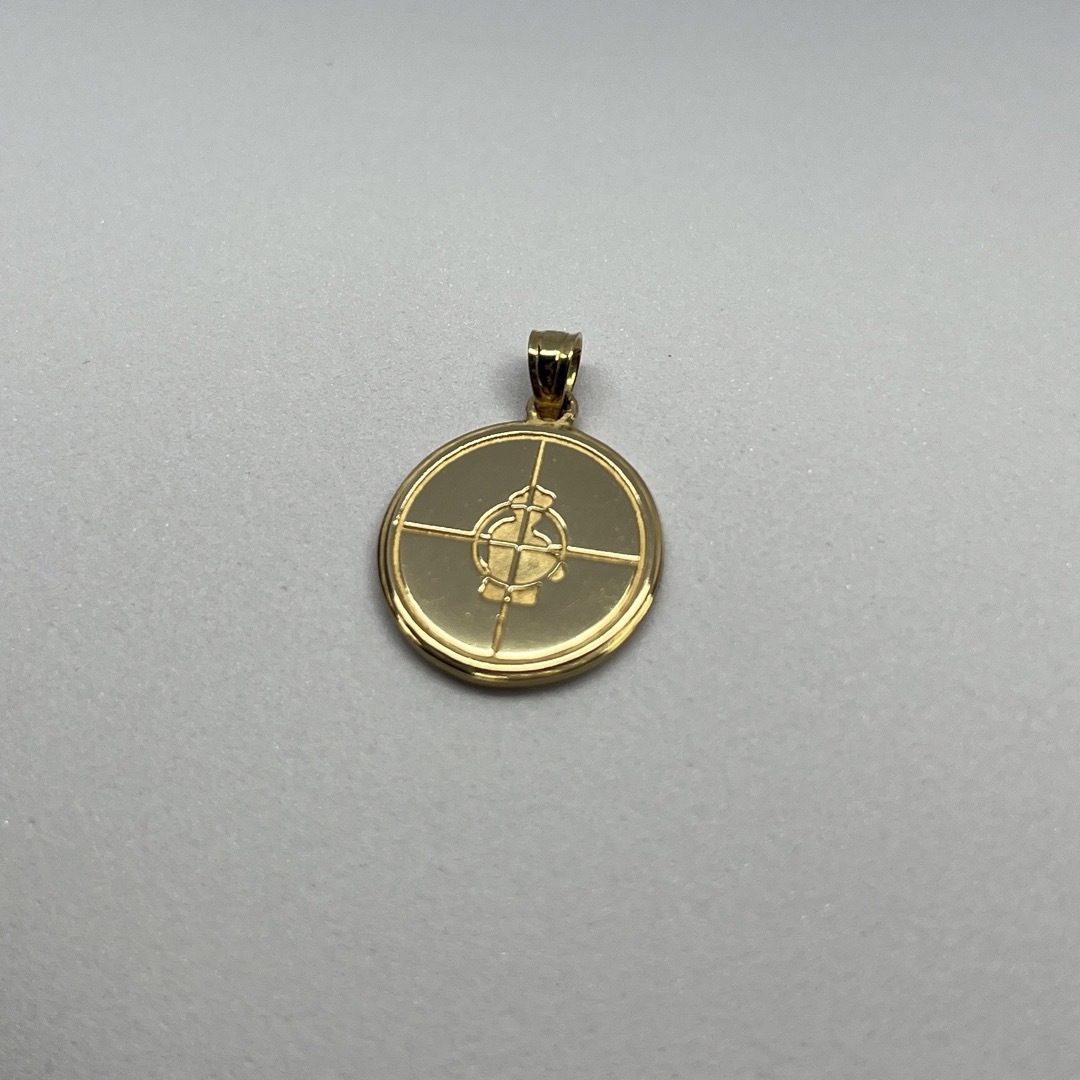 Public Enemy K Gold Pendant head