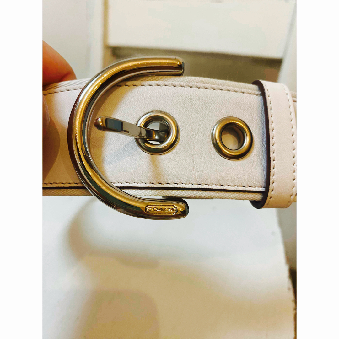 COACH(コーチ)のcoach ベルト真っ白 メンズのファッション小物(ベルト)の商品写真