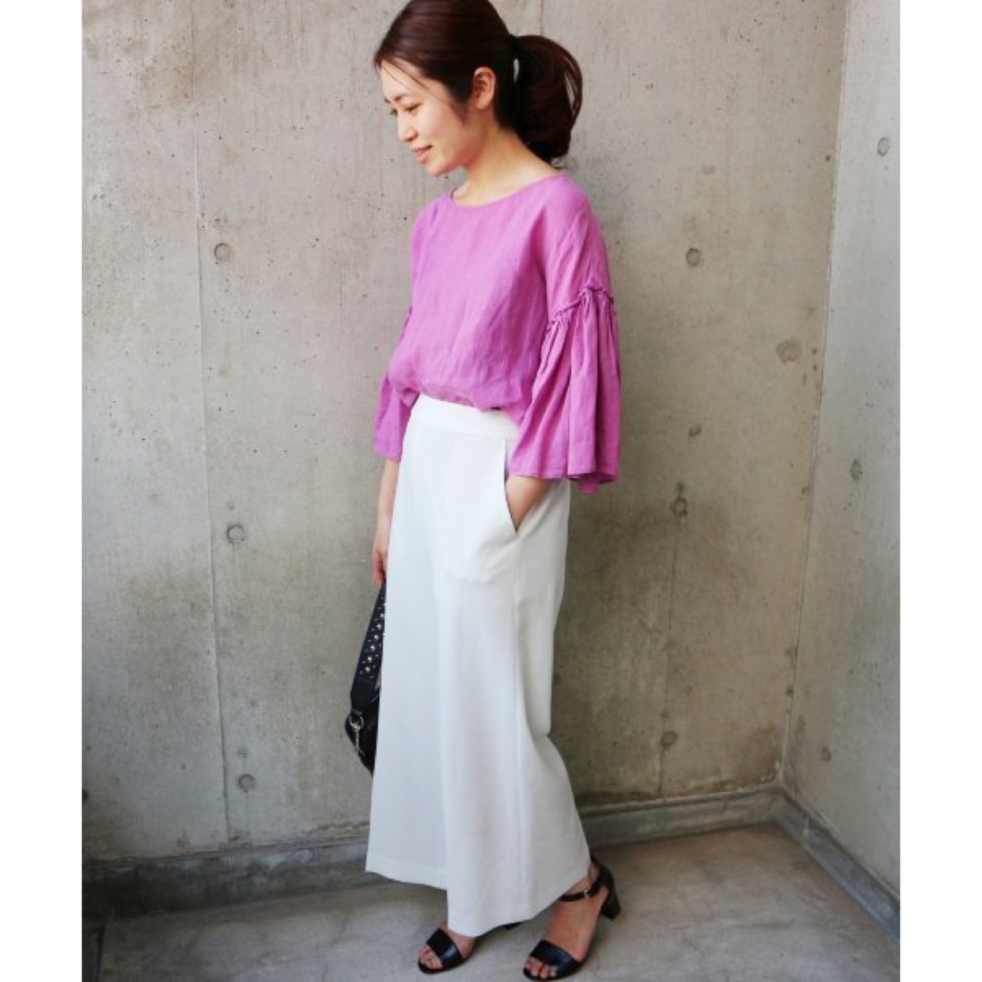 IENA - IENA◇ 120/- ラミーフリルスリーブブラウスの通販 by aqua