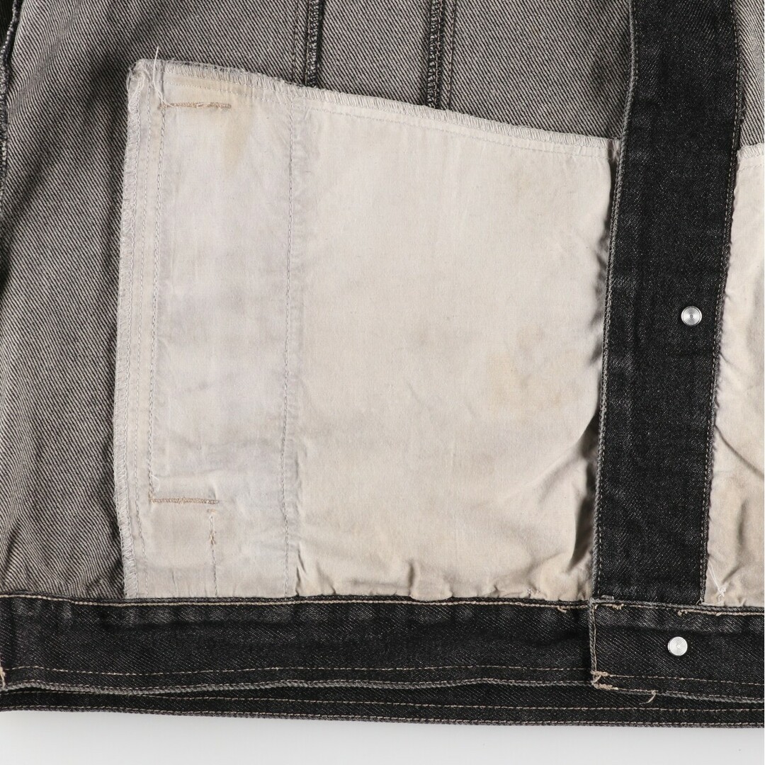 古着 サウスポール SOUTH POLE ブラック デニムジャケット Gジャン メンズXL /eaa366280 メンズのジャケット/アウター(Gジャン/デニムジャケット)の商品写真
