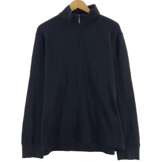 カルバンクライン(Calvin Klein)の古着 カルバンクライン Calvin klein コットンニットハーフジップセーター メンズXL /eaa347114(ニット/セーター)