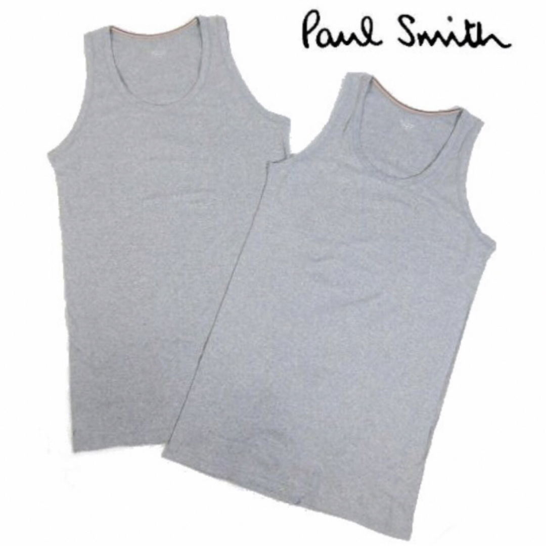 Paul Smith(ポールスミス)の【ポールスミス/Paul Smith】襟マルチストライプ タンクトップLL×2枚 メンズのトップス(タンクトップ)の商品写真