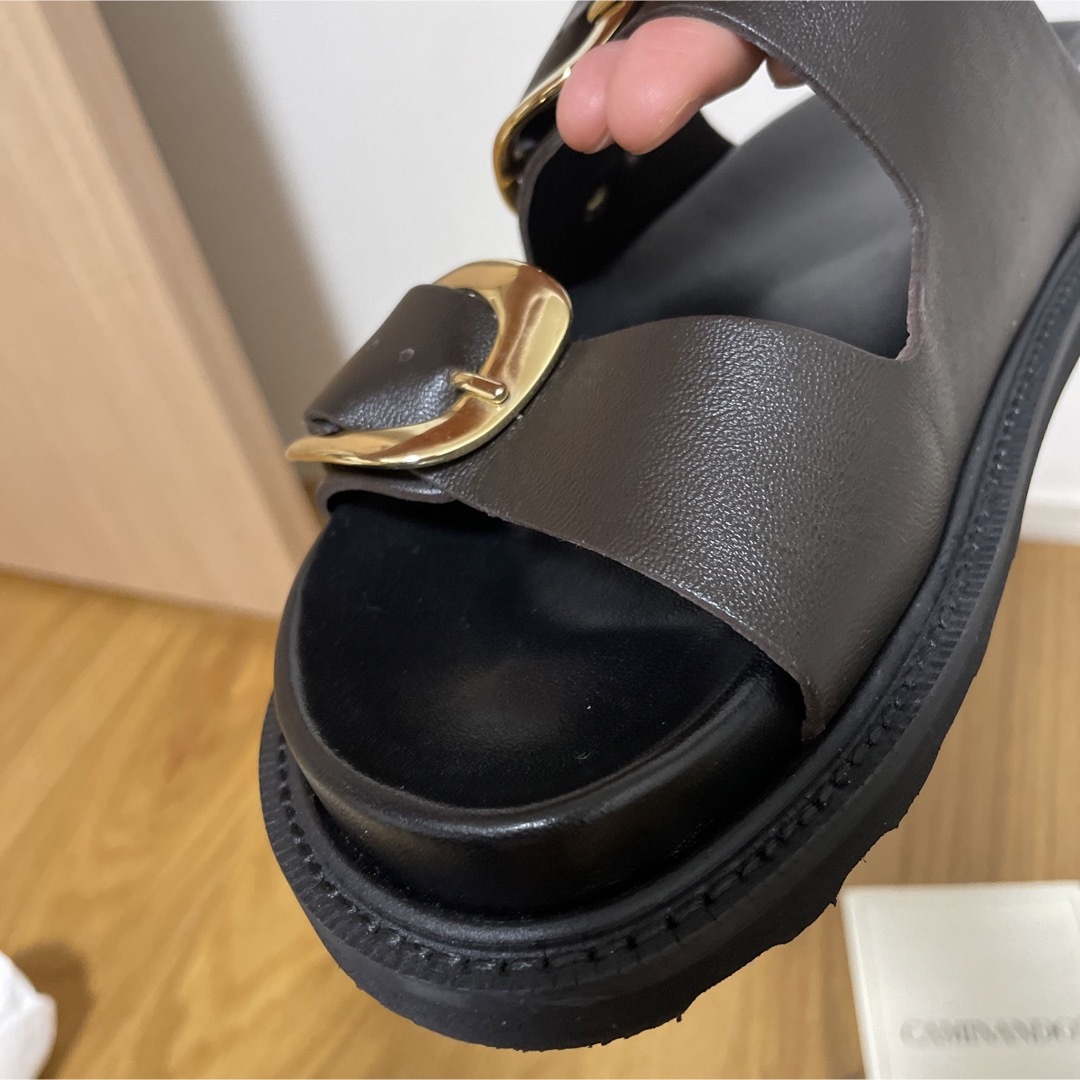 CAMINANDO カミナンド 別注 ブラウン 7 ダブル バックル サンダル