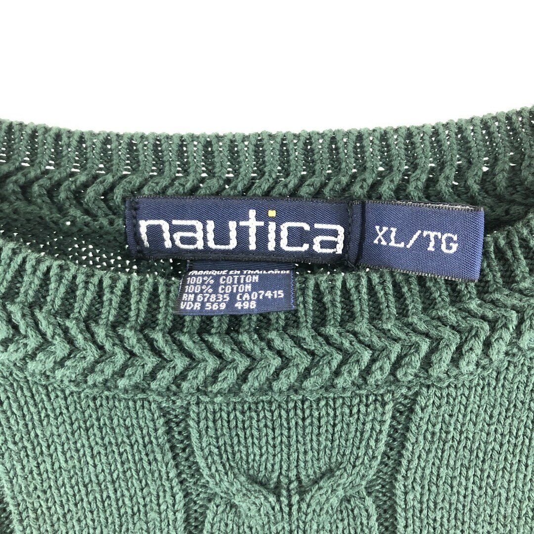 ノーティカ NAUTICA ケーブル編み コットンニットセーター メンズXXL /eaa367225