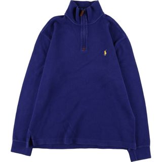 ラルフローレン(Ralph Lauren)の古着 ラルフローレン Ralph Lauren POLO RALPH LAUREN コットンニットハーフジップセーター メンズL /eaa362382(ニット/セーター)