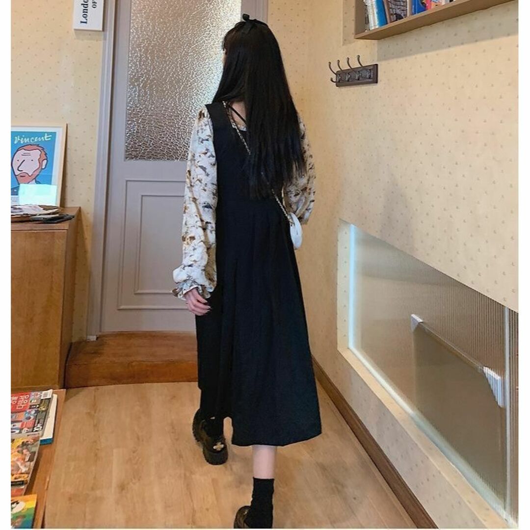 【ラス1】大きいサイズ レディース 春夏 2点セット ワンピース サロペット