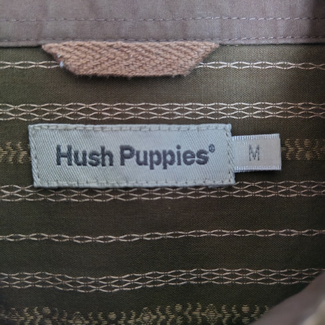 Hush Puppies(ハッシュパピー)のハッシュパピー コットンシャツ ストライプ コットン Mエムサイズ メンズ メンズのトップス(シャツ)の商品写真