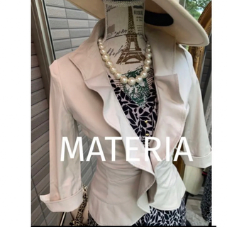 MATERIA マテリア　ツイードジャケット　オフホワイト　新品ワケあり