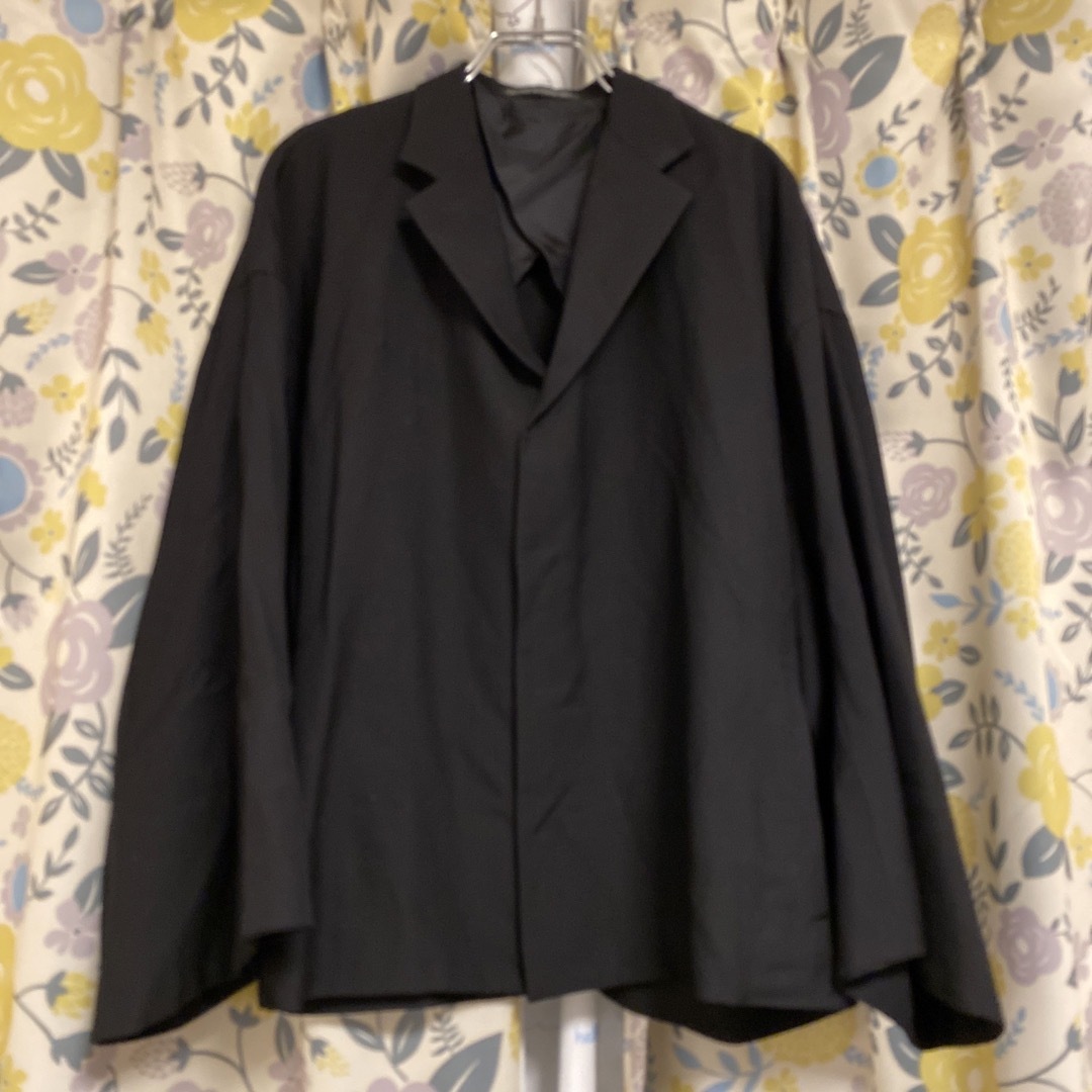 Yohji Yamamoto(ヨウジヤマモト)のヨウジヤマモト  ウールギャバハーフ着物ジャケット メンズのジャケット/アウター(テーラードジャケット)の商品写真