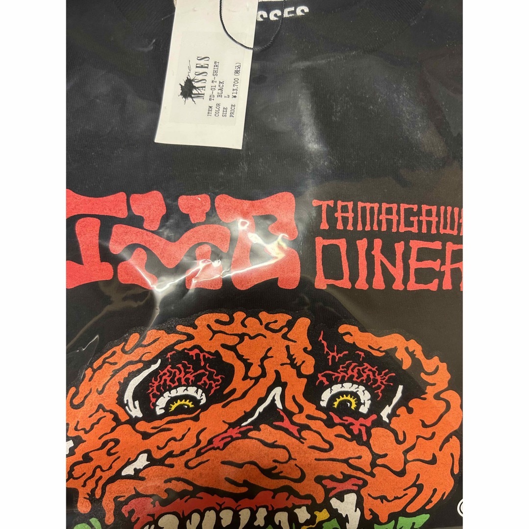 M&M(エムアンドエム)のm&m masses TAWAGAWA DINER BLK L 新品 木村拓哉 メンズのトップス(Tシャツ/カットソー(半袖/袖なし))の商品写真