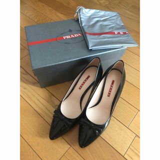 プラダ(PRADA)の‼️タイム大セール‼️プラダ 24cm パンプス エナメル 38.5(ハイヒール/パンプス)